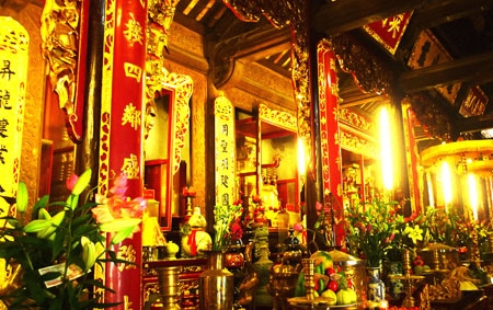 Điện thờ 8 vị vua triều Lý.