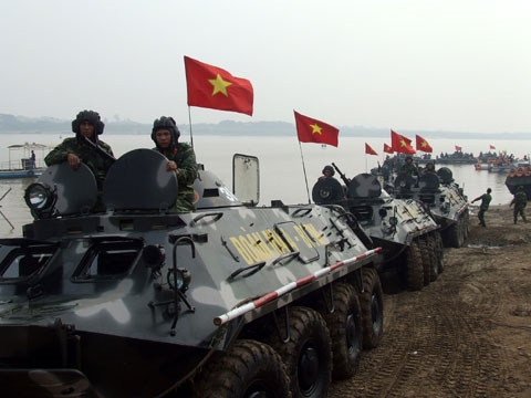 Cán bộ, chiến sĩ Đoàn M44 hoàn thành đợt diễn tập.