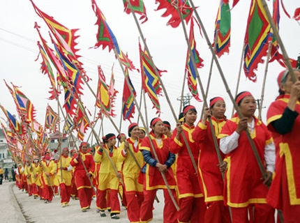 Đây là năm thứ 3 liên tiếp nhân dân Đọi Sơn tái hiện lễ hội Tịch điền.