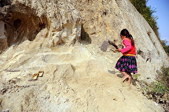 Những thửa ruộng nhỏ hình thành theo trí tưởng tượng của các em.