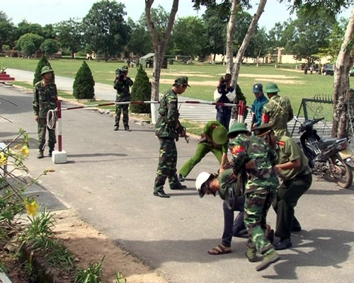 Thực binh thiết quân luật, giới nghiêm của Trung đoàn 842 – Quảng Trị