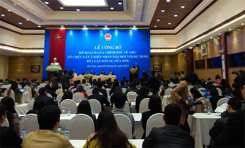 ĐỂ DÂN TÂM HUYẾT XÂY DỰNG LUẬT