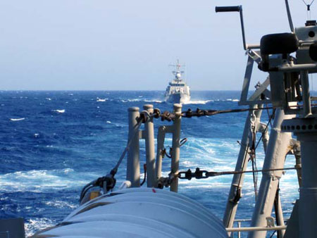 Hải quân Việt Nam, Trung Quốc diễn tập tìm kiếm cứu nạn