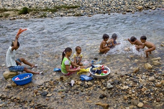 Những tảng đá lớn là nơi lý tưởng để mọi người cùng sử dụng