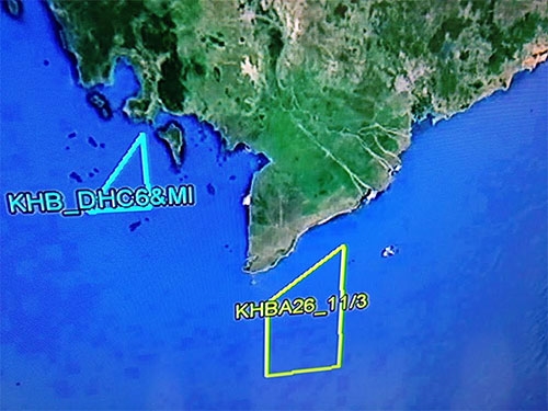 Sơ đồ tìm kiếm ngày 11-3 của lực lượng Không quân.