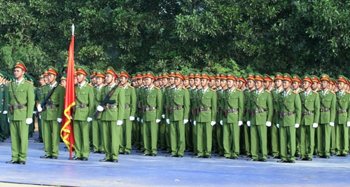 Khối đứng của công an